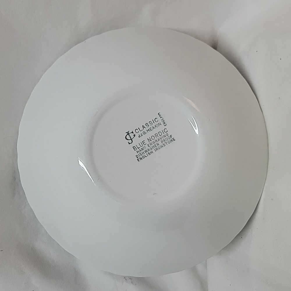 J&G Blue Nordic 'Blue Onion' Platter And Serving Bowl Set - Picture 6 of 7